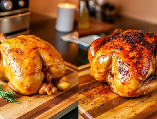 roast chicken at 425 vs 500​
