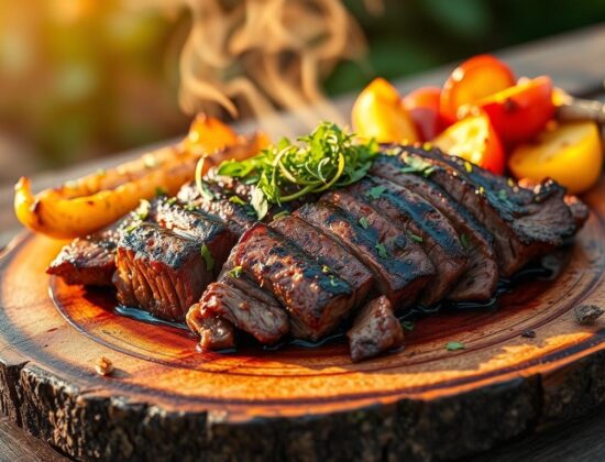 Grilled chopped steak recipe