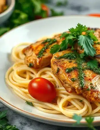 chimichurri chicken thighs pasta
