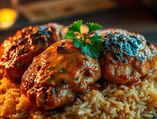 Smothered Chicken and Rice