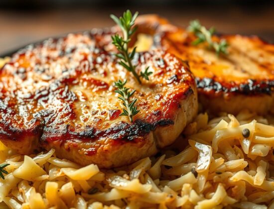 pork chops and sauerkraut recipe​