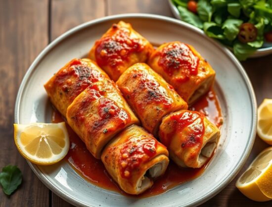 Rolled chicken spiedini