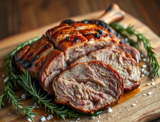 Smoked split lamb breast plate recipe