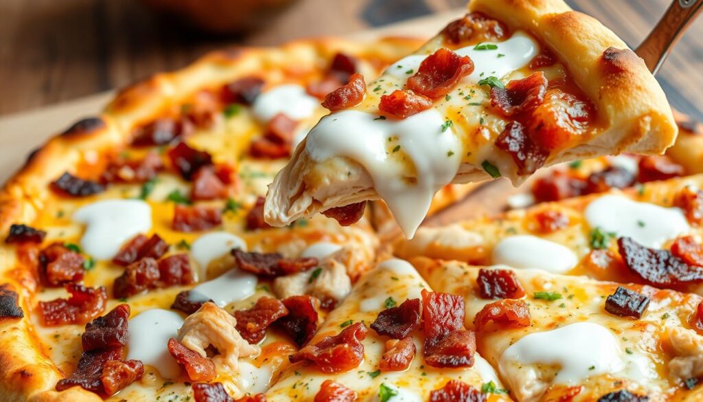 Savory Chicken Bacon Ranch Pizza Recipe