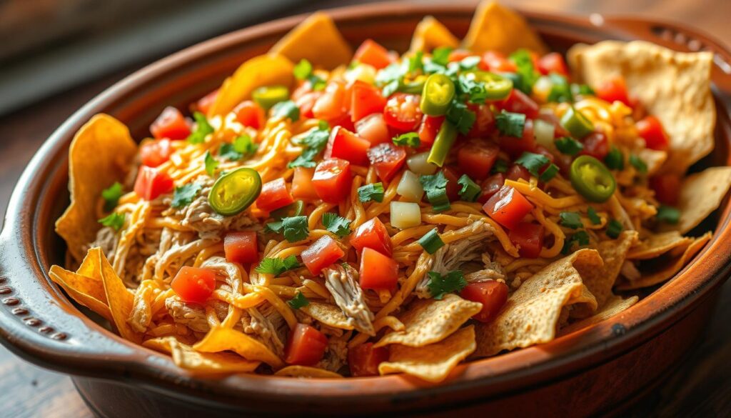 Easy Chicken Nachos Slow Cooker Recipe
